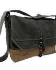 Sanford Waxed Canvas Messenger Bag | Handmade Laptop & Crossbody Bag