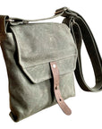 Hobe Waxed Canvas Satchel – Durable Crossbody Bag for Travel, Hiking & Everyday Use