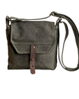 Hobe Waxed Canvas Crossbody Satchel – Lightweight Everyday Bag for Travel & Daily Use