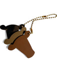 Leather Cow Bag Charm – 3 Shades of Brown