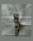 Hobe Satchel Waxed Canvas Bag - Large Gray