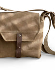 Hobe Waxed Canvas Crossbody Satchel – Lightweight Everyday Bag for Travel & Daily Use