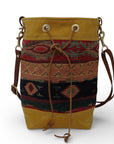 Wildwood Heritage Stripe Waxed Canvas Bucket Bag