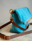 Stuart Zippered Waxed Canvas Fold-over Bag