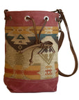 Wildwood Waxed Canvas Bucket Bag - Navajo Southwest - 1820 Bag Co.