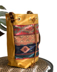 Wildwood Waxed Canvas Bucket Bag - Aztec - 1820 Bag Co.