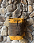 Wildwood Waxed Canvas Houndstooth Bucket Bag