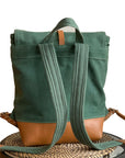 Archer Daypack in Leather & Waxed Canvas - 1820 Bag Co.