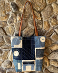 Juno Patchwork Denim & Leather Tote