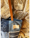 Juno Patchwork Denim & Leather Tote