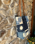 Juno Patchwork Denim & Leather Tote