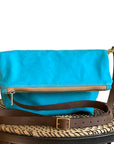 Stuart Zippered Waxed Canvas Fold-over Bag - 1820 Bag Co.