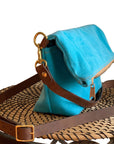 Stuart Zippered Waxed Canvas Fold-over Bag - 1820 Bag Co.