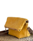 Stuart Zippered Waxed Canvas Fold-over Bag - 1820 Bag Co.