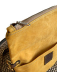Stuart Zippered Waxed Canvas Fold-over Bag - 1820 Bag Co.