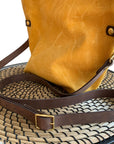 Stuart Zippered Waxed Canvas Fold-over Bag - 1820 Bag Co.