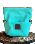 Stuart Zippered Waxed Canvas Fold-over Bag - 1820 Bag Co.