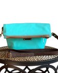 Stuart Zippered Waxed Canvas Fold-over Bag - 1820 Bag Co.