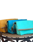 Stuart Zippered Waxed Canvas Fold-over Bag - 1820 Bag Co.