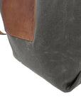 Daytona Waxed Canvas Hobo Bag with Recycled Leather Belt Strap, Boho Bag - 1820 Bag Co.