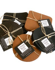 Leather Coasters - Set of Four - 1820 Bag Co.