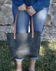 Sarasota Leather Tote - 1820 Bag Co.