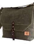 Englewood Waxed Canvas Mens Field Bag - 1820 Bag Co.