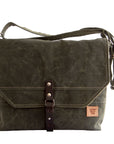 Englewood Waxed Canvas Mens Field Bag - 1820 Bag Co.