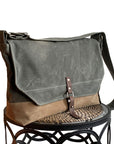 Sanford Waxed Canvas Messenger Bag, Laptop Bag - 1820 Bag Co.