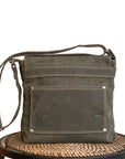 Hobe Satchel Waxed Canvas Bag - Large