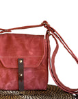 Hobe Satchel Waxed Canvas Bag - Nautical Red