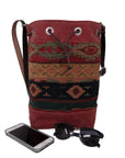 Wildwood Waxed Canvas Bucket Bag - Aztec - 1820 Bag Co.