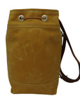 Wildwood Waxed Canvas Bucket Bag - Yellow and Turquoise - 1820 Bag Co.