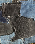 Juno Repurposed Denim & Leather Zippered Crossbody - 1820 Bag Co.