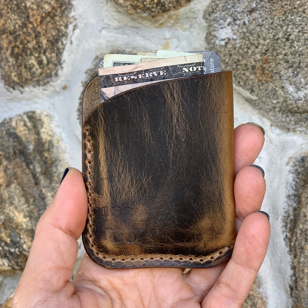 Milton Leather Slim Sleeve Wallet - 1820 Bag Co.