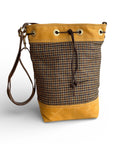 Wildwood Houndstooth Waxed Canvas Bucket Bag