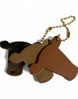 Leather Cow Bag Charm – 3 Shades of Brown