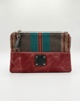 Taylor Zippered Waxed Canvas Pouch – Nautical Red / Stripe