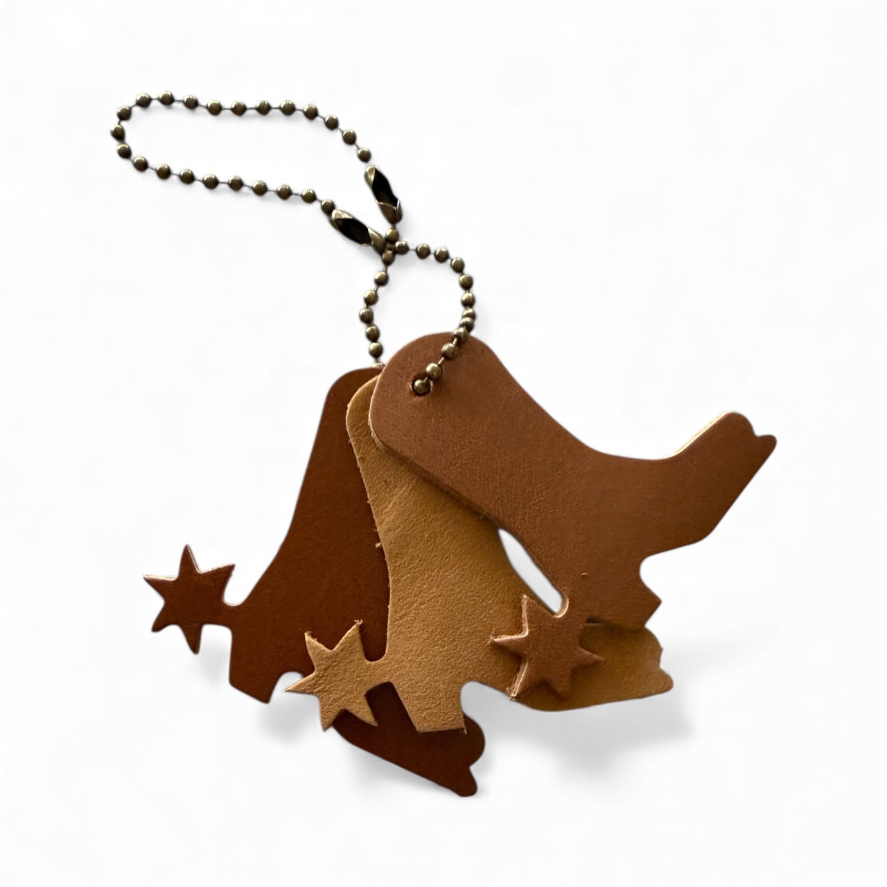 Leather Cowboy Boot Bag Charm – 3 Shades of Brown