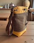 Wildwood Houndstooth Waxed Canvas Bucket Bag