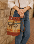 Wildwood Canyon Geo Waxed Canvas Bucket Bag