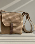 Hobe Waxed Canvas Crossbody Satchel – Lightweight Everyday Bag for Travel & Daily Use