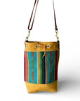 Wildwood Stripe Waxed Canvas Bucket Bag