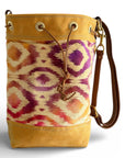 Wildwood Ember Print Waxed Canvas Bucket Bag