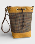 Wildwood Houndstooth Waxed Canvas Bucket Bag