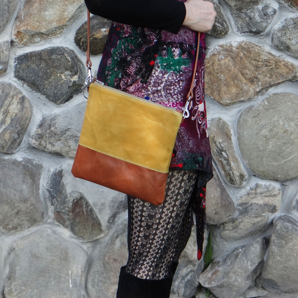Sanibel Waxed Canvas & Leather Crossbody - 1820 Bag Co.
