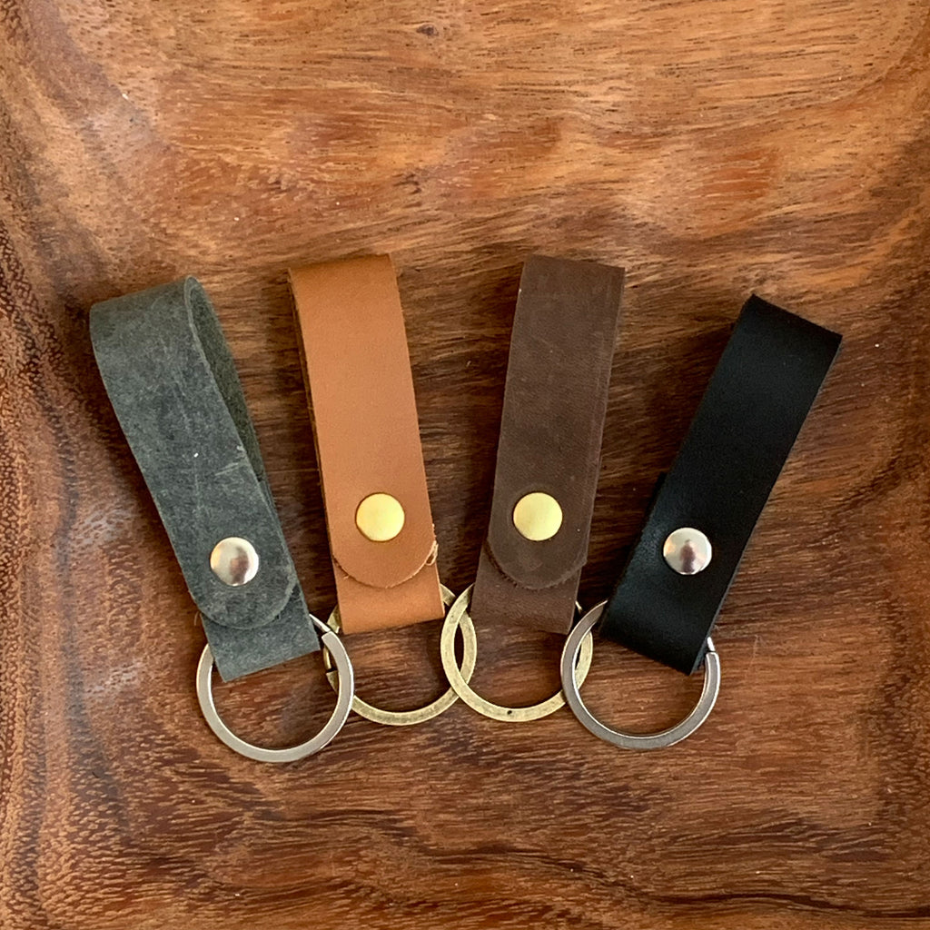 Simple Leather Keychain - 1820 Bag Co.