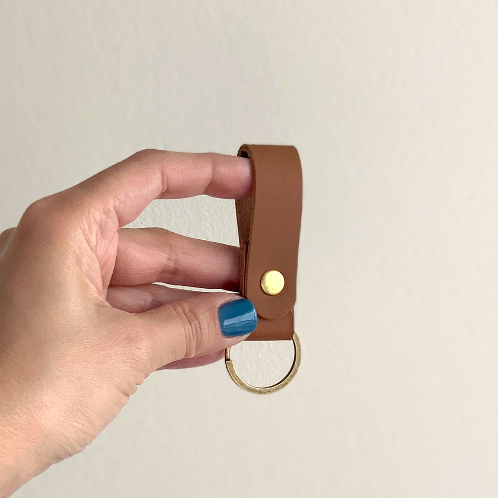 Simple Leather Keychain - 1820 Bag Co.