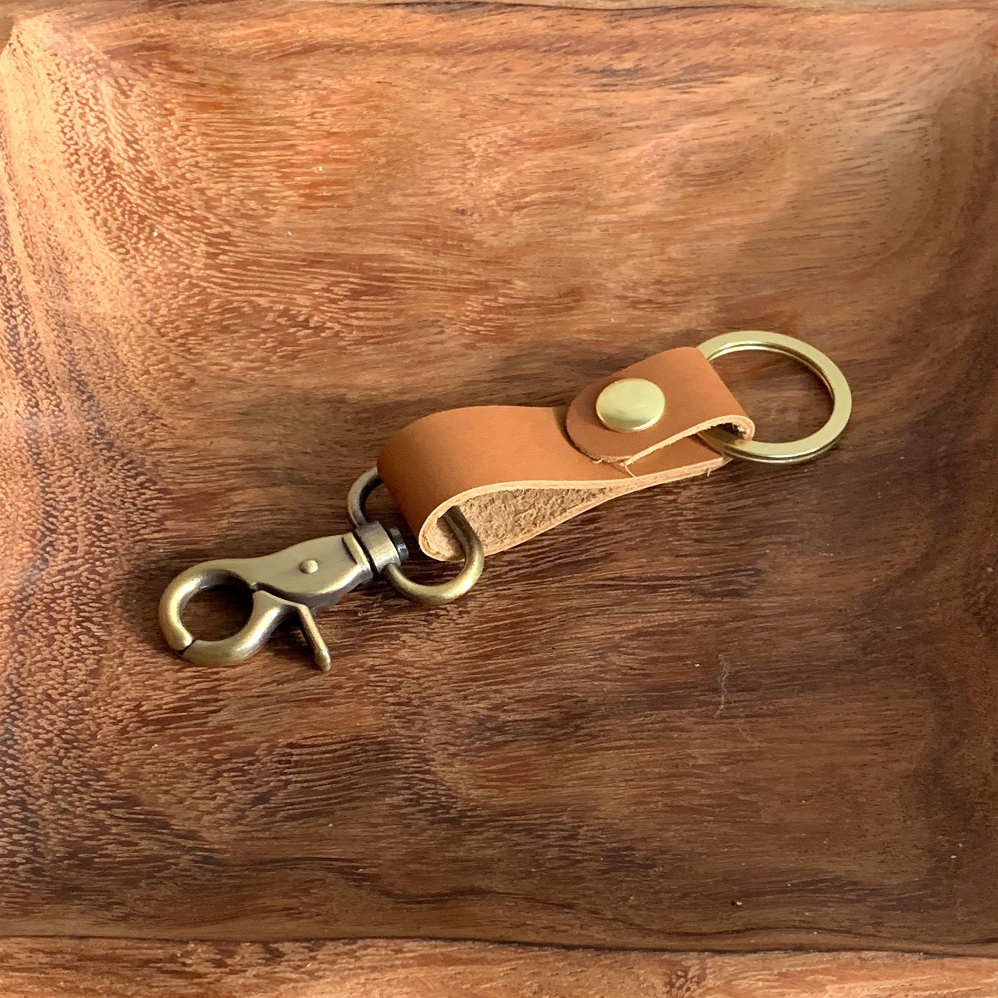 Leather Fob Keychain, Belt Clip Key Holder - 1820 Bag Co.