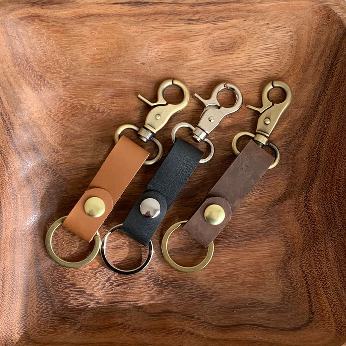 Leather Fob Keychain, Belt Clip Key Holder - 1820 Bag Co.